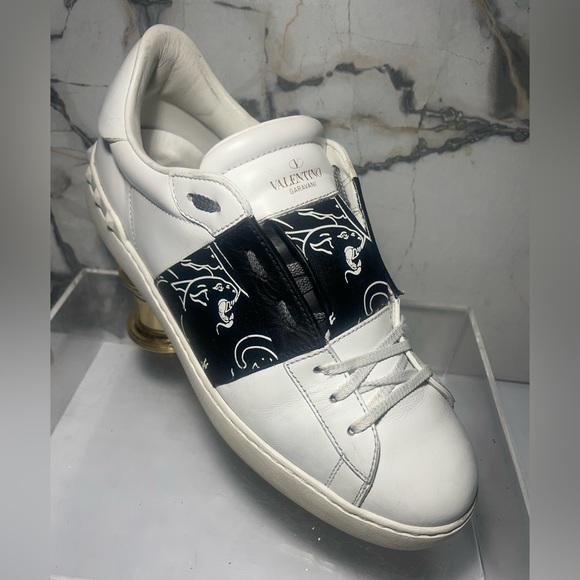 VALENTINO GARAVANI Mens rockstud low cut open laceless leather Snearkers - Picture 6 of 15